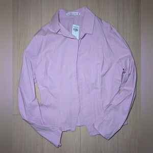 Abercrombie Pink Button-Up Shirt- women's